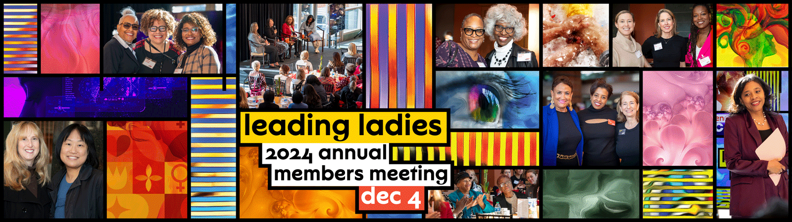 rotating gif featuring a college of photos of women